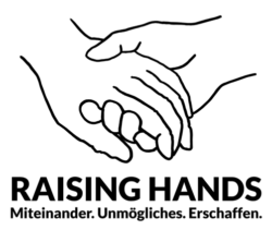 Logo Raising Hands - Verein zur Förderung von partizipativer Kunst im öffentlichen Raum