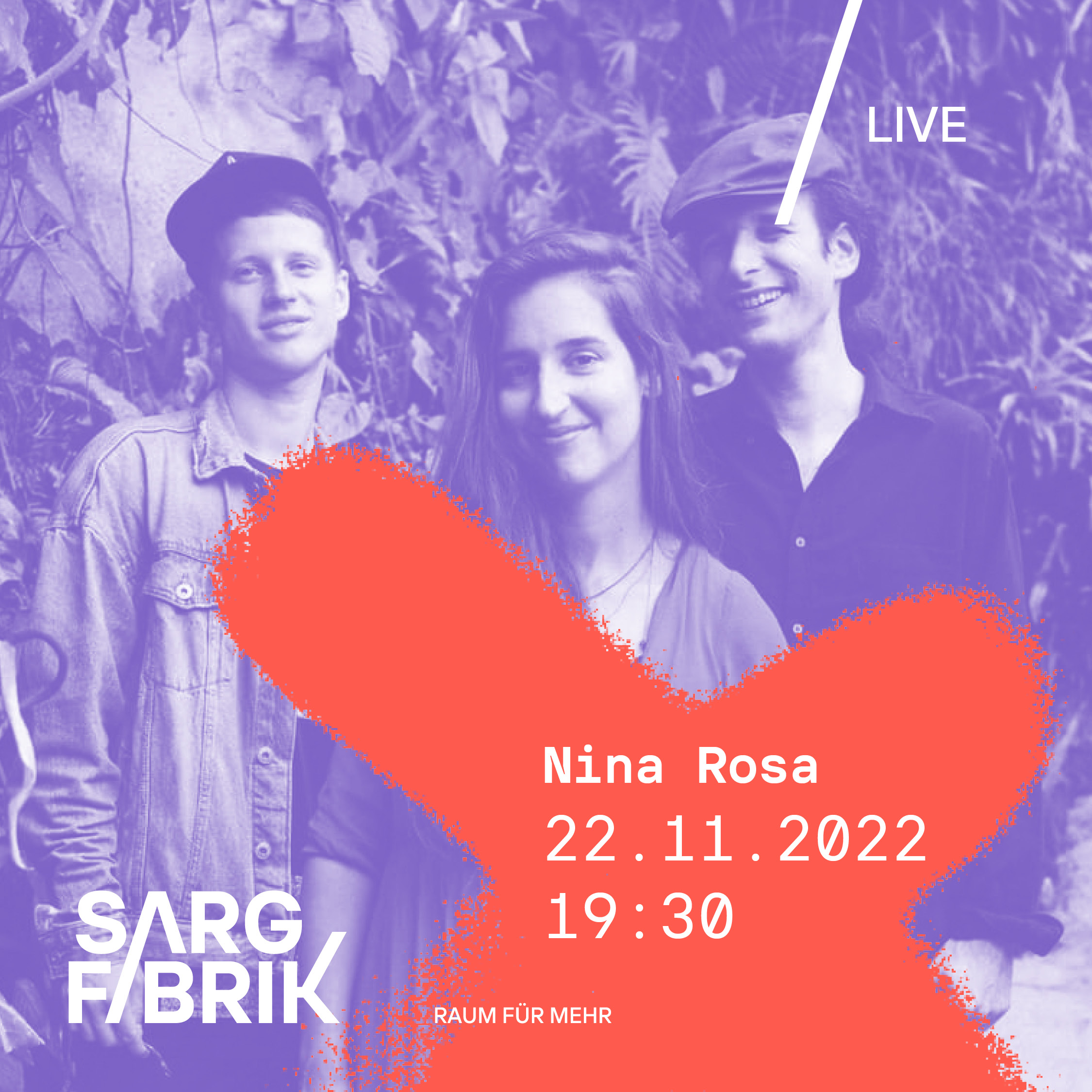 NINA ROSA | Konzert im Kulturhaus Sargfabrik