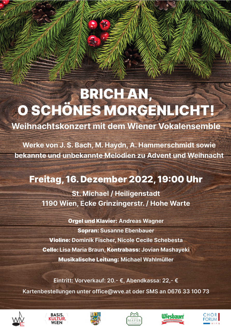 Wiener Vokalensemble: Brich an, o schönes Morgenlicht!