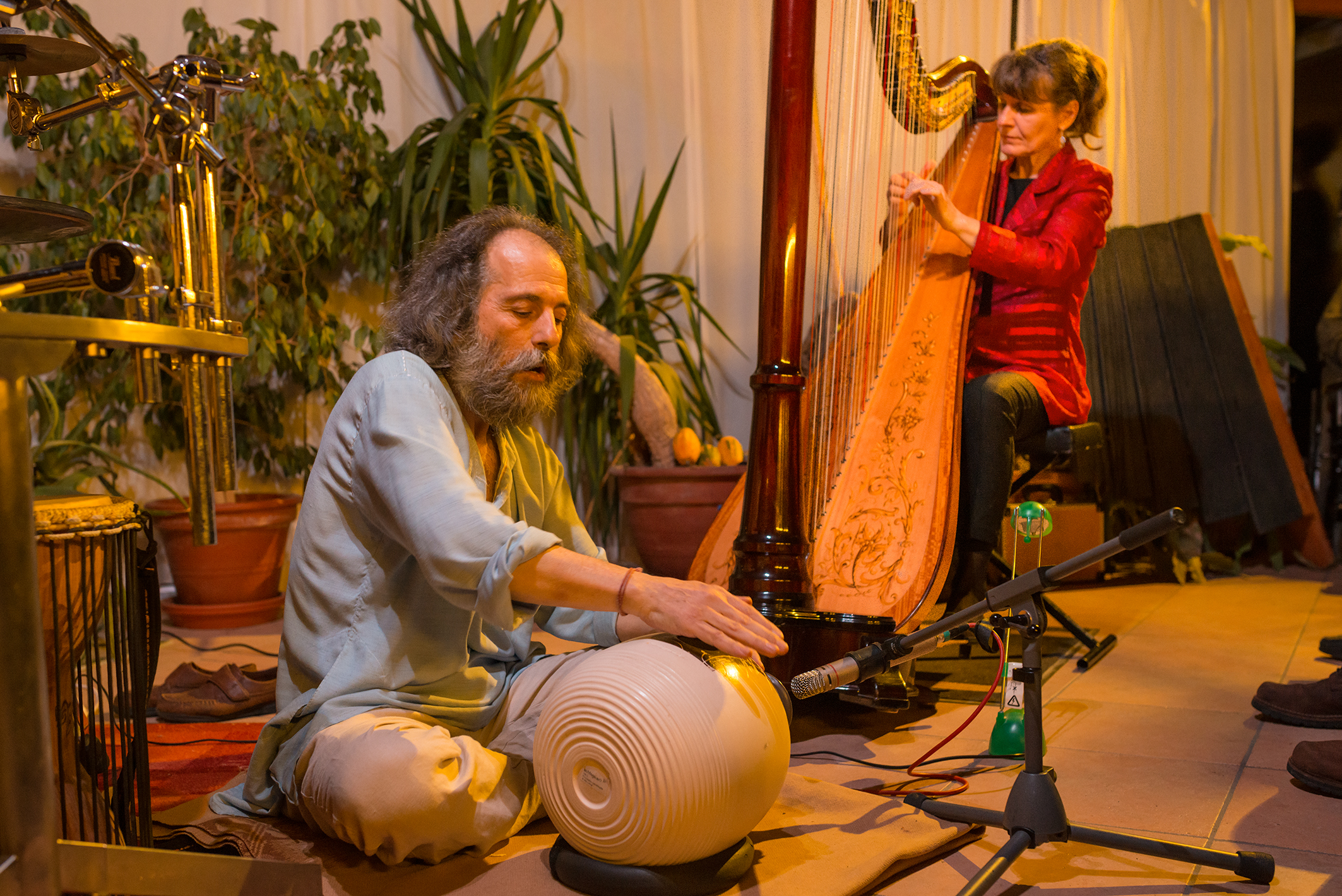 Harfe trifft groovige Percussion - Konzert mit Monika Stadler & Pasquale Leogrande