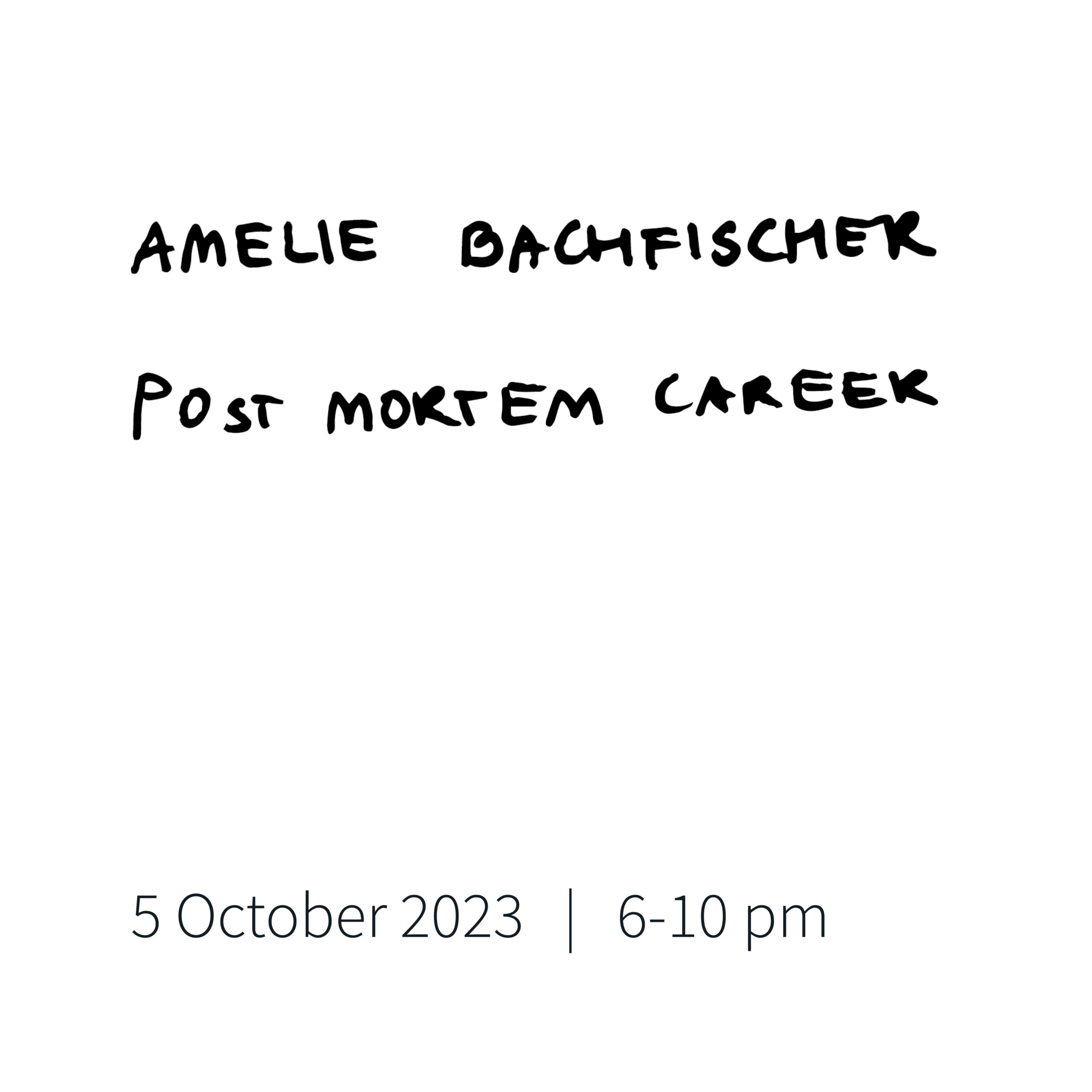 Amelie Bachfischer - Post Mortem Career