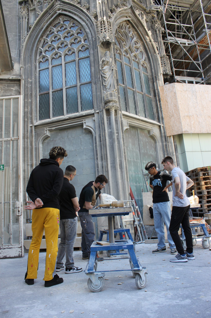 Besuch und Workshop in der Dombauhütte St. Stephan@Katharina Karner