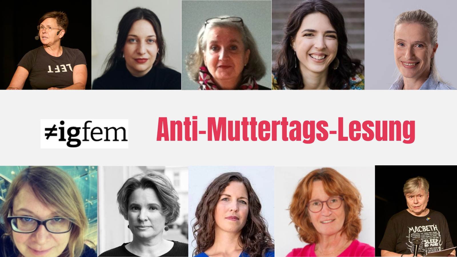 Anti-Muttertags-Lesung - ≠igfem auf der KriLit