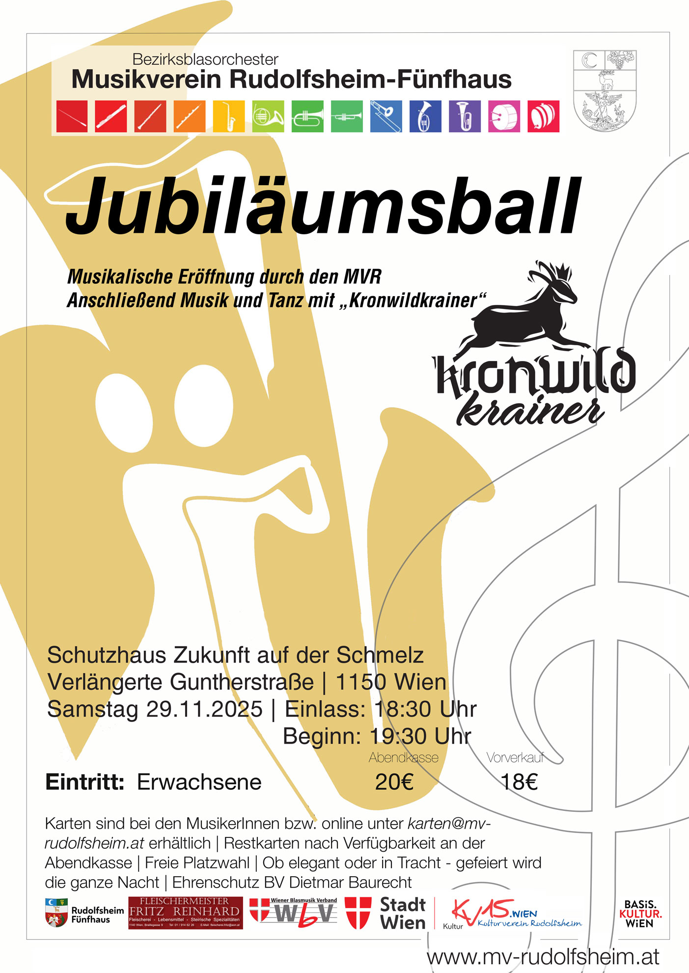 Jubiläumsball Musikverein Rudolfsheim-Fünfhaus