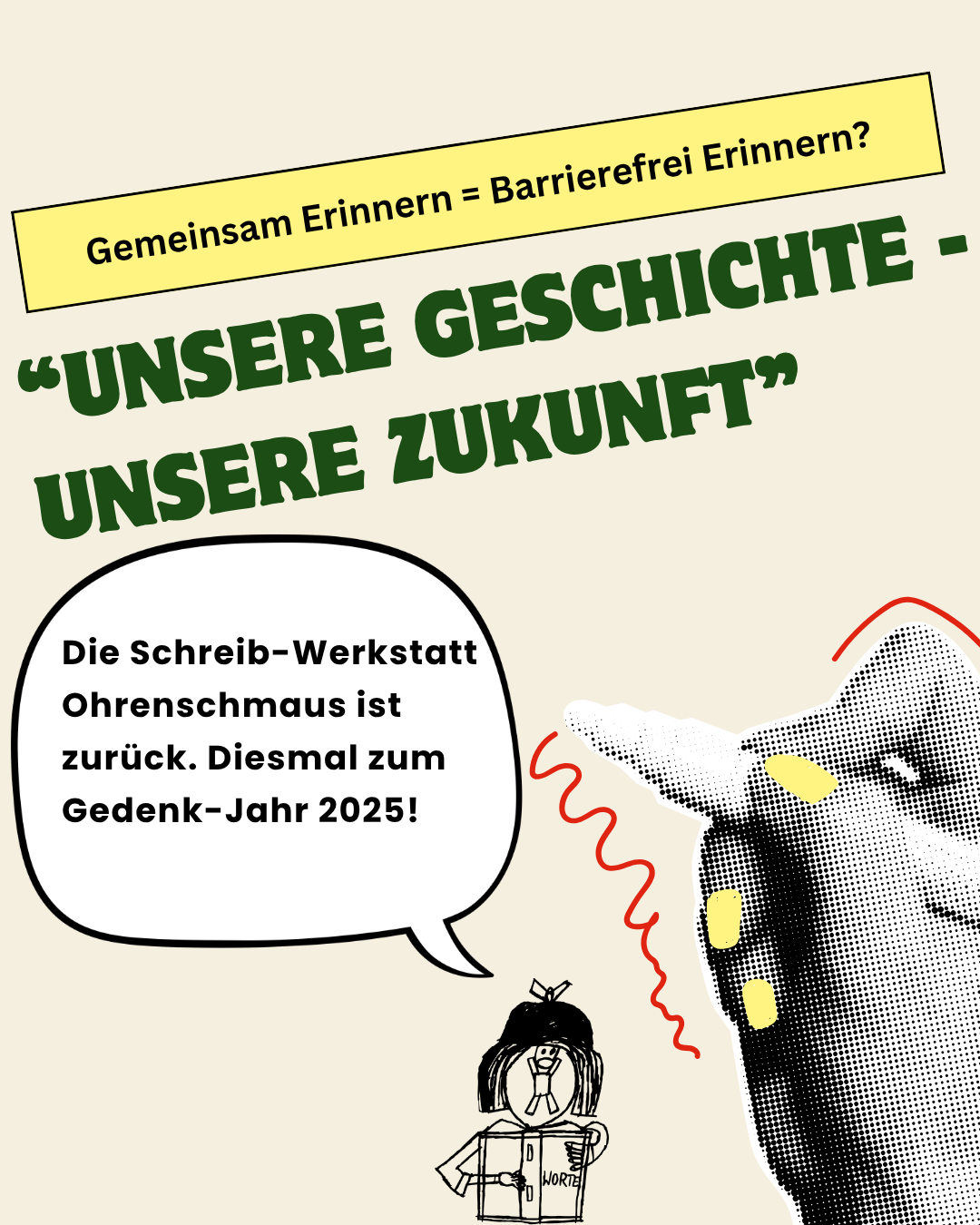 Inklusive Schreib-Werkstatt in der Gedenk-Stätte Steinhof