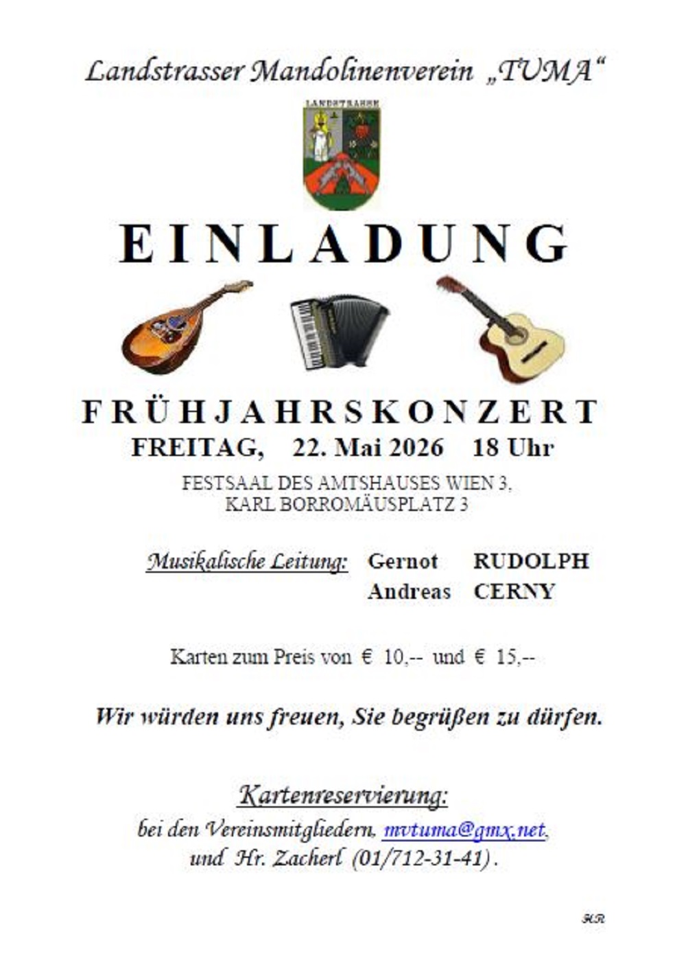 Landstraßer Mandolinenverein TUMA Frühjahrskonzert