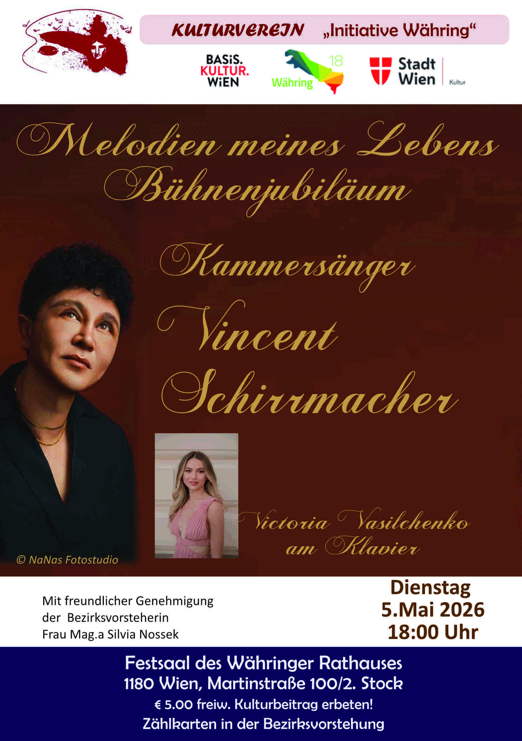 Konzert von Vincent Schirrmacher - Melodien meines Lebens