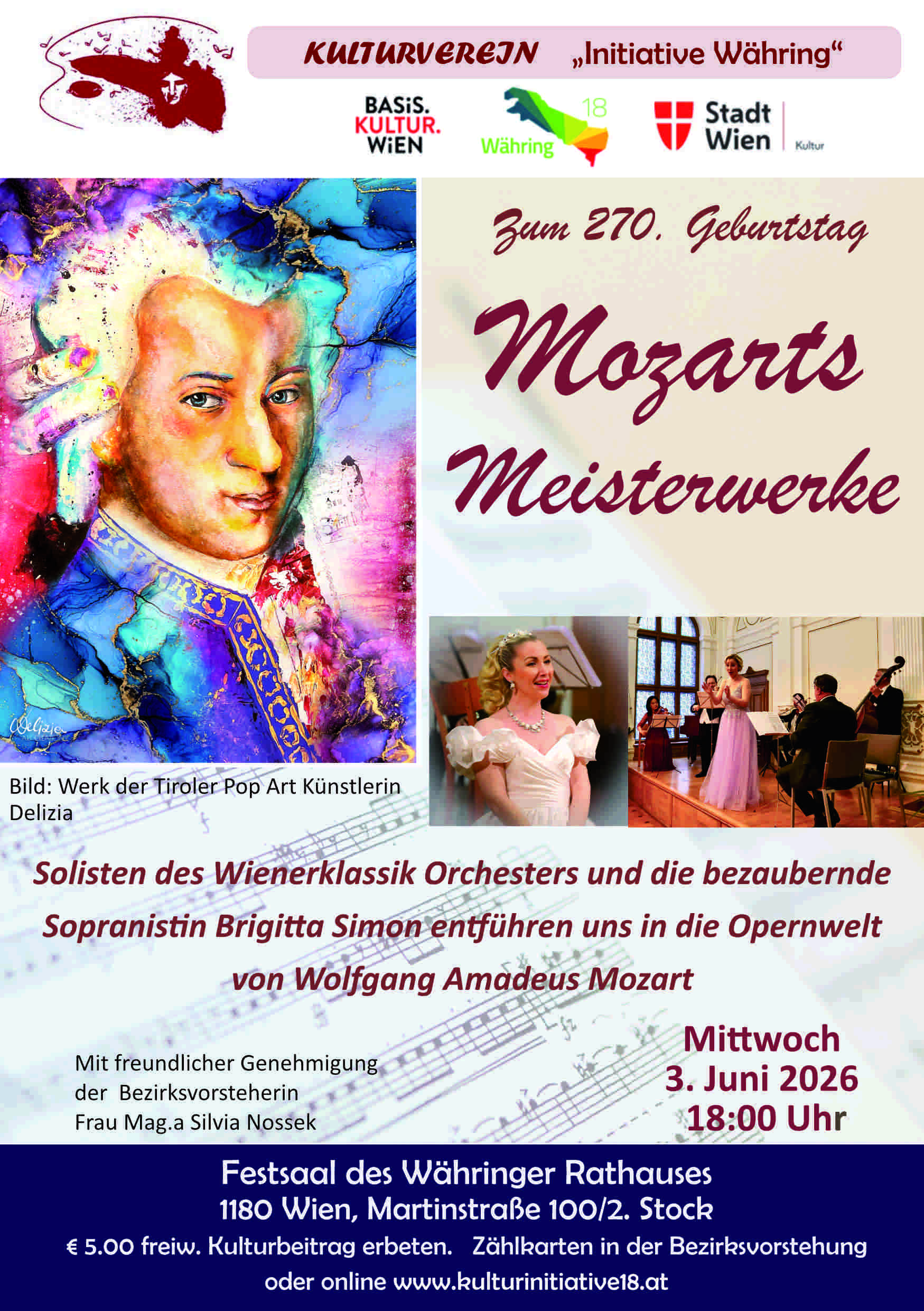Mozarts Meisterwerke zum 270. Geburtstag