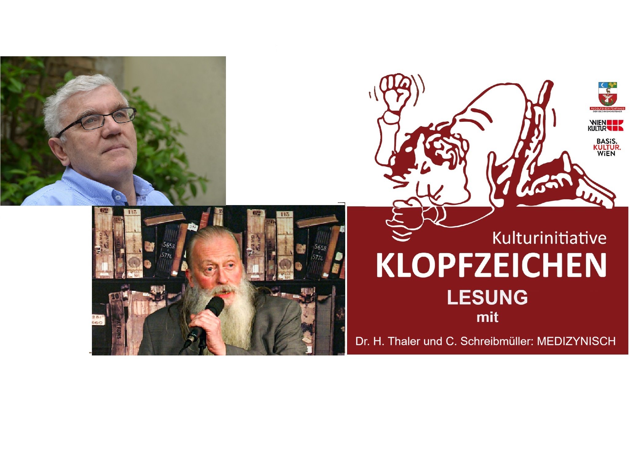 Lesung MEDIZYNISCH mit Dr. Heinrich Thaler und Christian Schreibmüller