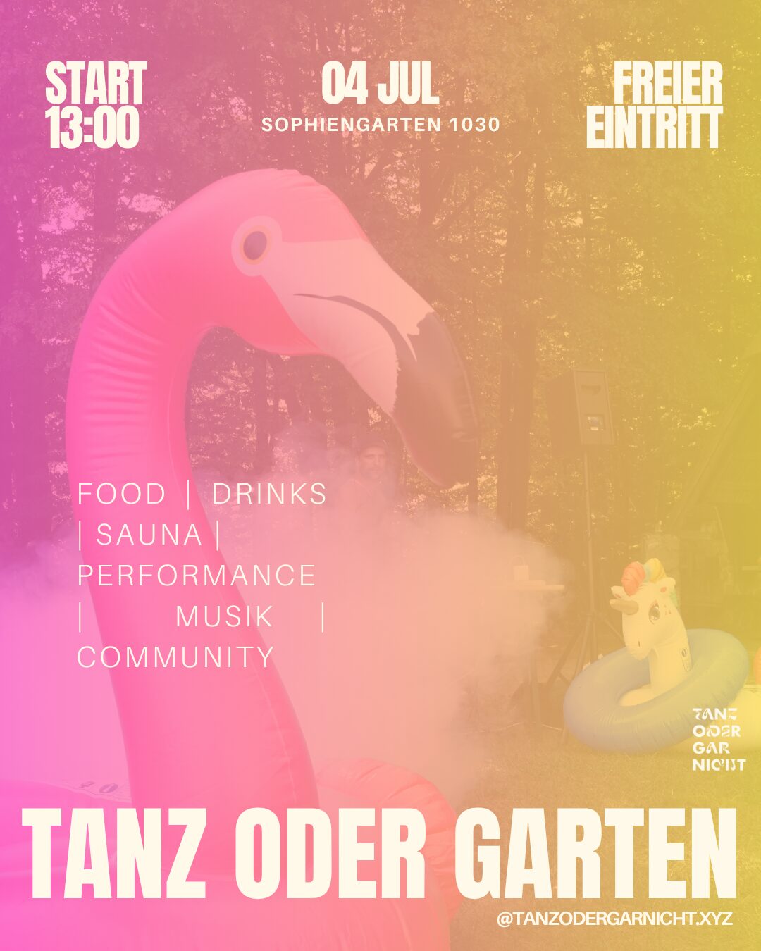 TANZ ODER GARTEN - Open Air bei freiem Eintritt