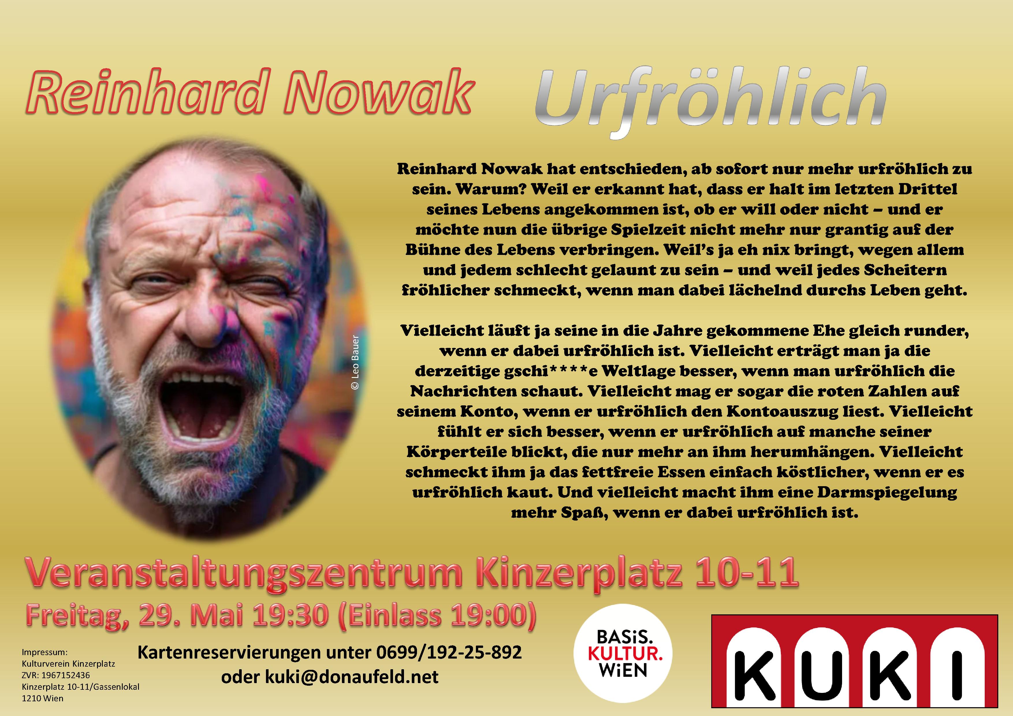 Kabarett: Reinhard Nowak 
