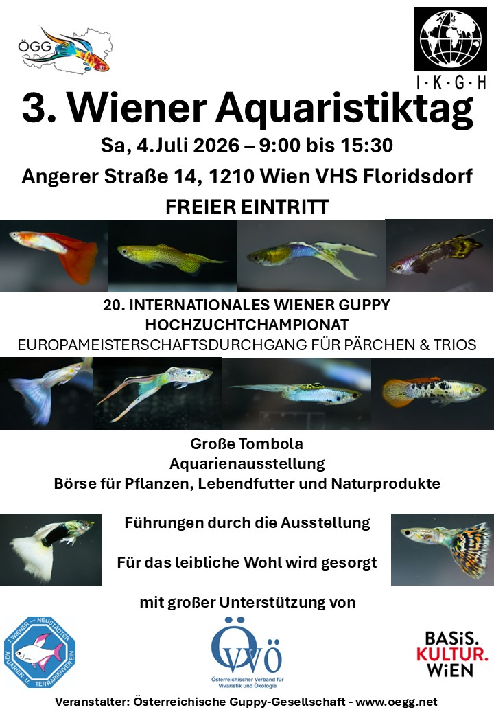 3. Wiener Aquaristiktag / 20. Internationales Wiener Guppy Hochzuchtchampionat