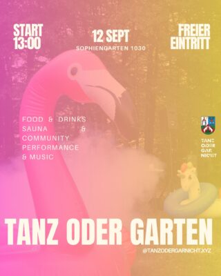 TANZ ODER GARTEN - Open Air bei freiem Eintritt