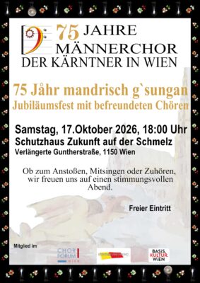 75 Jahre Männerchor der Kärntner in Wien