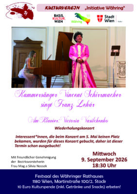 Kammersänger Vincent Schirrmacher singt Franz Lehar