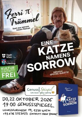 Eine Katze namens Sorrow – Buchpräsentation und Lesung mit Ferri Trümmel